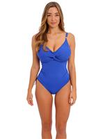 Fantasie Beach Waves Wired Scoop Neck Swimsuit Blue