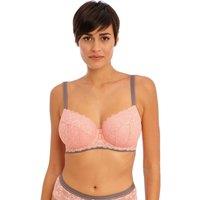 Freya Offbeat Wired Padded Balcony Bra C-H Pink
