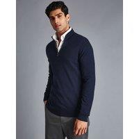 Pure Merino Wool Half Zip Jumper
