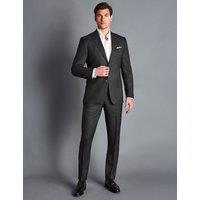 Charles Tyrwhitt Slim Fit Super 120s Wool Suit Trousers Grey