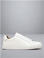 Leather Lace Up Trainers
