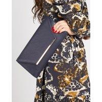 Leather Chain Strap Clutch Bag
