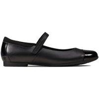 Kids Leather Riptape Mary Jane Shoes (3 Small - 8 Small)