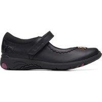 Kids Leather Riptape Mary Jane Shoes (7 Small - 2 Large)