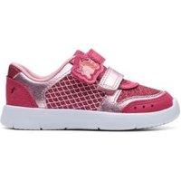 Kids Leather Glitter Riptape Trainers (3 Small - 6 Small)