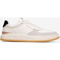 Cole Haan Grandpro Crossover Leather Lace Up Trainers Ivory Mix