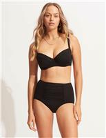 Collective Ruched High Waisted Bikini Bottoms