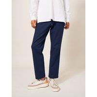 Cotton Rich Slim Fit Ankle Grazer Trousers