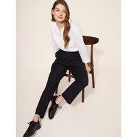 Cotton Rich Slim Fit Ankle Grazer Trousers