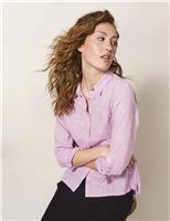 Pure Cotton Embroidered Collared Shirt
