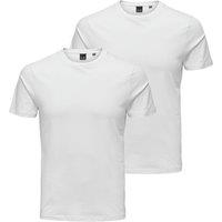 2pk Slim Fit Cotton Rich Crew Neck T-Shirts