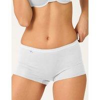 Sloggi Basic+ Cotton Rich High Waisted Shorts White