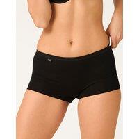 Sloggi Basic+ Cotton Rich High Waisted Shorts Black