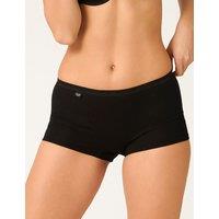 Sloggi Basic+ Cotton Rich High Waisted Shorts Black
