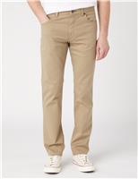Wrangler Straight Fit 5 Pocket Jeans Stone