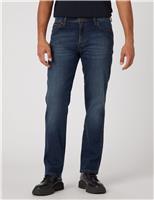 Wrangler Straight Fit Texas 5 Pocket Jeans Blue Denim