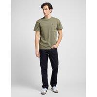 Lee Straight Fit Brooklyn 5 Pocket Jeans Blue Denim