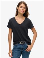 Cotton Rich V-Neck Relaxed T-Shirt