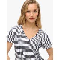 Superdry & Co Cotton Rich V-Neck Relaxed T-Shirt Navy Mix