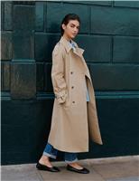 Albaray Cotton Rich Tailored Trench Coat Stone