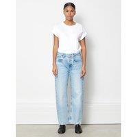 Albaray Boyfriend Mid Rise Jeans Blue Denim