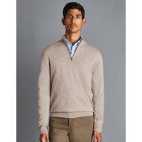 Pure Merino Wool Half Zip Jumper