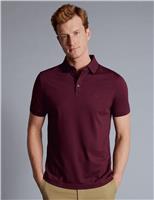 Charles Tyrwhitt Cotton Rich Pique Polo Shirt Red