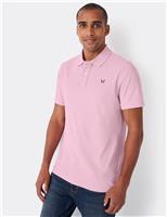 Crew Clothing Pure Cotton Pique Polo Shirt White