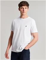 Joules Pure Cotton Jersey Crew Neck T-Shirt White