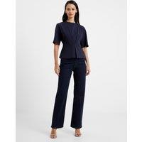 Cotton Rich Fitted Peplum Top