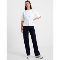 Cotton Rich Fitted Peplum Top