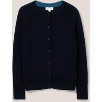 Pure Cotton Crew Neck Cardigan