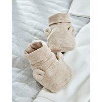 Mamas & Papas Bear Booties (7lbs-12 Mths) Brown