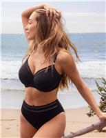 Fantasie East Hampton Wired Scoop Neck Bikini Top Black