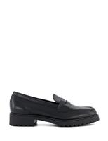 Wide Fit Leather Slip On Loafers