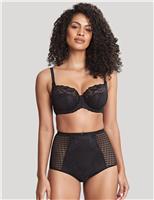 Panache Envy Mesh & Lace Full Briefs Brown