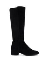 Wide Fit Suede Block Heel Knee High Boots