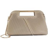 Pleated Chain Strap Clutch Bag