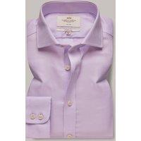 Hawes & Curtis Fitted Slim Non Iron Pure Cotton Shirt Lilac