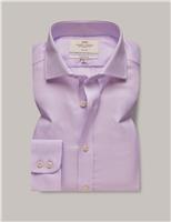 Hawes & Curtis Fitted Slim Non Iron Pure Cotton Shirt Lilac
