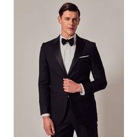 Hawes & Curtis Slim Fit Pure Wool Tuxedo Jacket Black