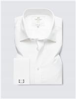 Hawes & Curtis Fitted Slim Non Iron Pure Cotton Twill Shirt Blue