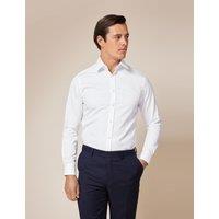 Hawes & Curtis Slim Fit Non Iron Pure Cotton Twill Shirt White