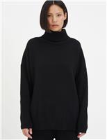 Pure Cashmere Roll Neck Jumper