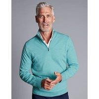 Pure Merino Wool Half Zip Jumper