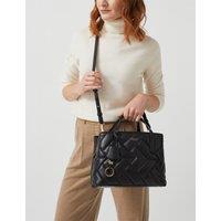 Dukes Place Leather Quilted Grab Bag