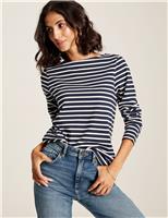 Joules Pure Cotton Striped Top Navy Mix