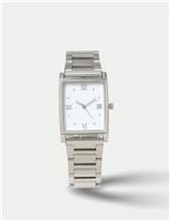 Silver Square Face Watch