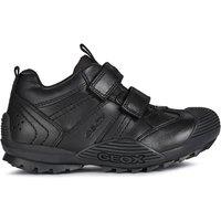 Kids Leather Riptape School Shoes (10 Small-2 Large)