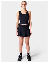 Sweaty Betty Athlete Scoop Neck Seamless Crop Top Black